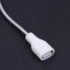 Удлинительный кабель USB со светодиодной подсветкой, вентилятором, адаптером питания, кабель от штекера к гнезду, гибкий шнур на металлической оплетке для настольной лампы, ночника