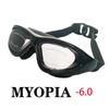 New Adult Myopia Swimming Goggles Large Frame HD Antifog Electroplate Swim Glasses Lenses Swimming Equipm