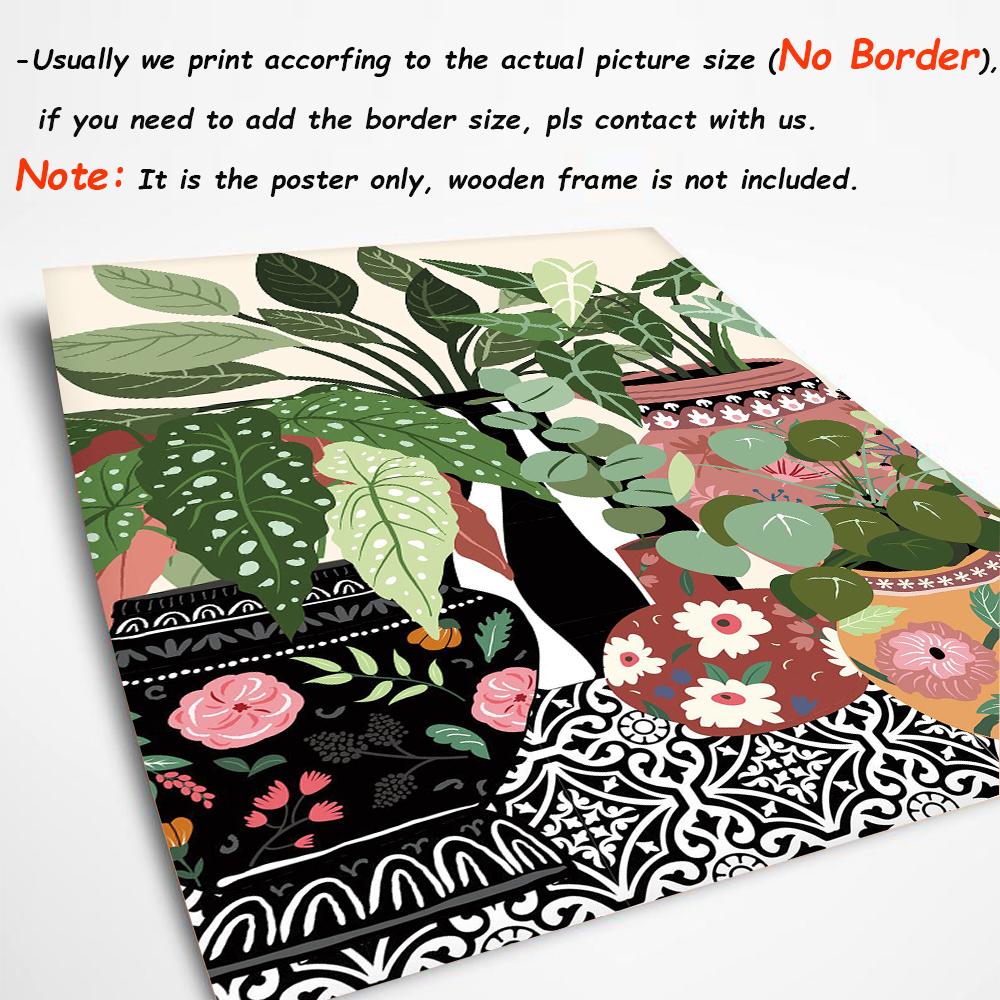 Ботанические комнатные растения, художественный принт, картина на холсте, постер «Расслабьтесь в ванне», настенная картина в стиле бохо для гостиной, ванной комнаты, домашний декор