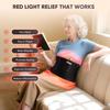 Пояс с 5 уровнями интенсивности для инфракрасной световой тепловой терапии, для спины/талии/мышц/снятия боли, устройство для терапии красным светом со светодиодными бусинами 660 нм и 850 нм