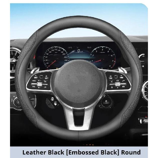 Car Steering Wheel Cover For Toyota Chr Corolla Hilux Rav4 Pu Leather Steering Protector Anti Scratch Non-slip Auto Accessories