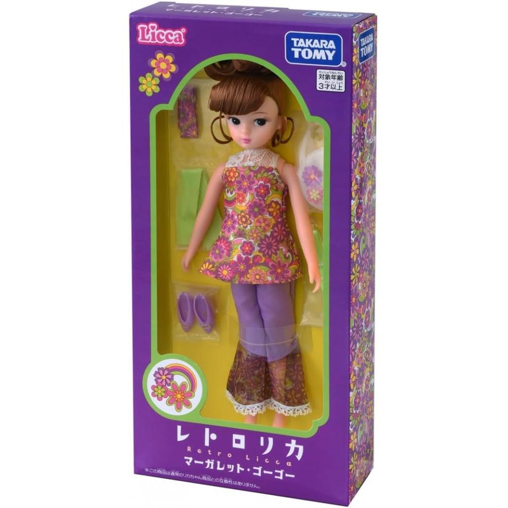 Takaratomy Ретро кукла Ликка-тян Маргарет Go Go Нарядная игрушка для детей от 3 лет