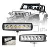 18W Car LED Light Bar 12V 6000K Super Bright Car LED Work Light IP67 Waterproof Flood Spot Light Off Road Head Light Driving