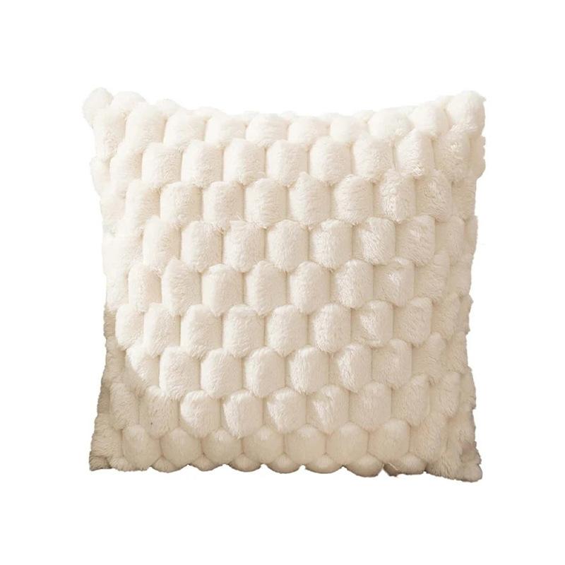 1 шт. ультра мягкий искусственный мех плюшевый бежевый наволочка для подушки пушистая имитация панциря черепахи квадратный бархатный чехол для подушки декор для дивана дивана кровати