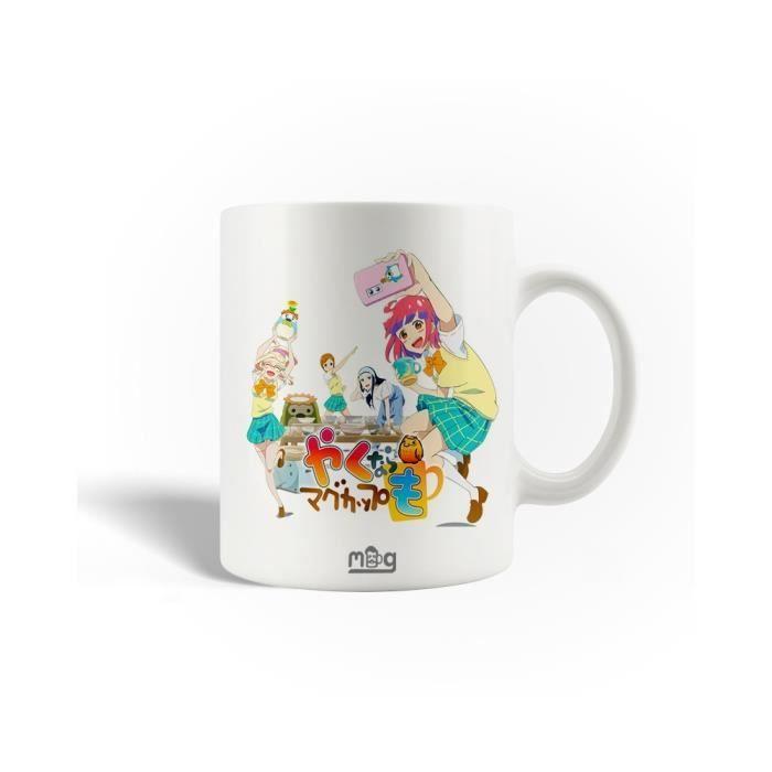 Mug en Céramique - Yakunara - Let's Make a Mug Too - 30cl - Compatible Lave-Vaisselle - Blanc