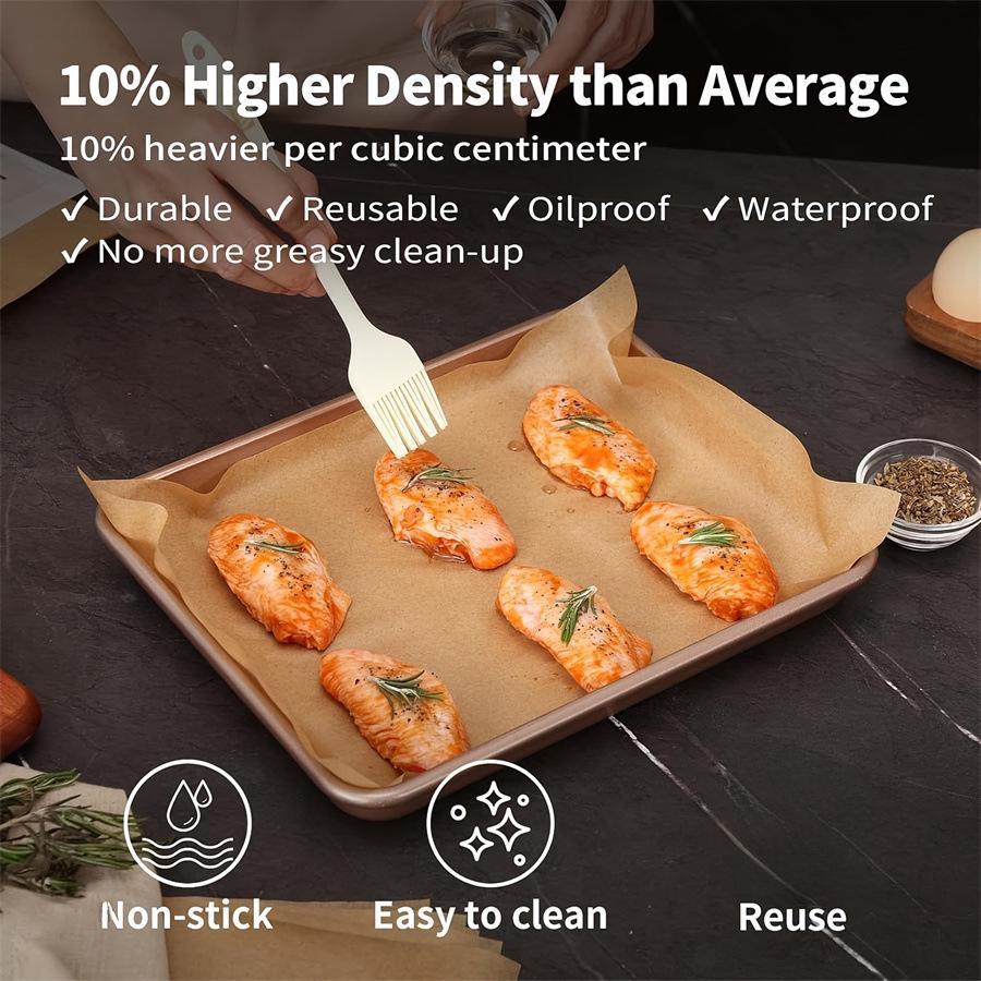 50/100/200PCS Parchment Paper Precut Baking Sheets , Oil-Resistant, High-Temperature Baking Paper for Cooking, Roasting, and Food Prep