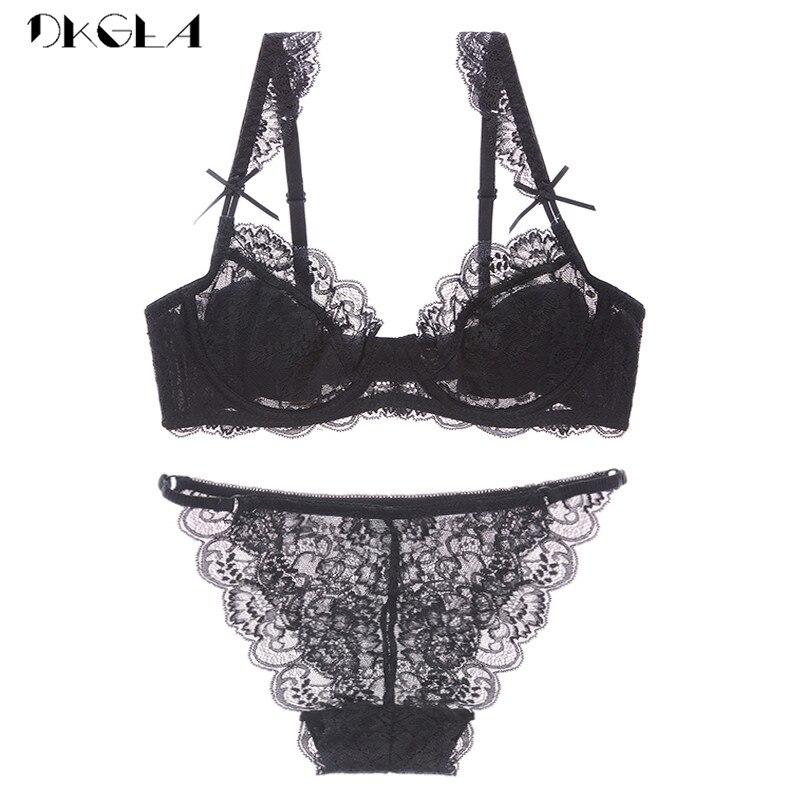 DKGEA сексуальный бюстгальтер плюс размер кружевное нижнее белье прозрачное