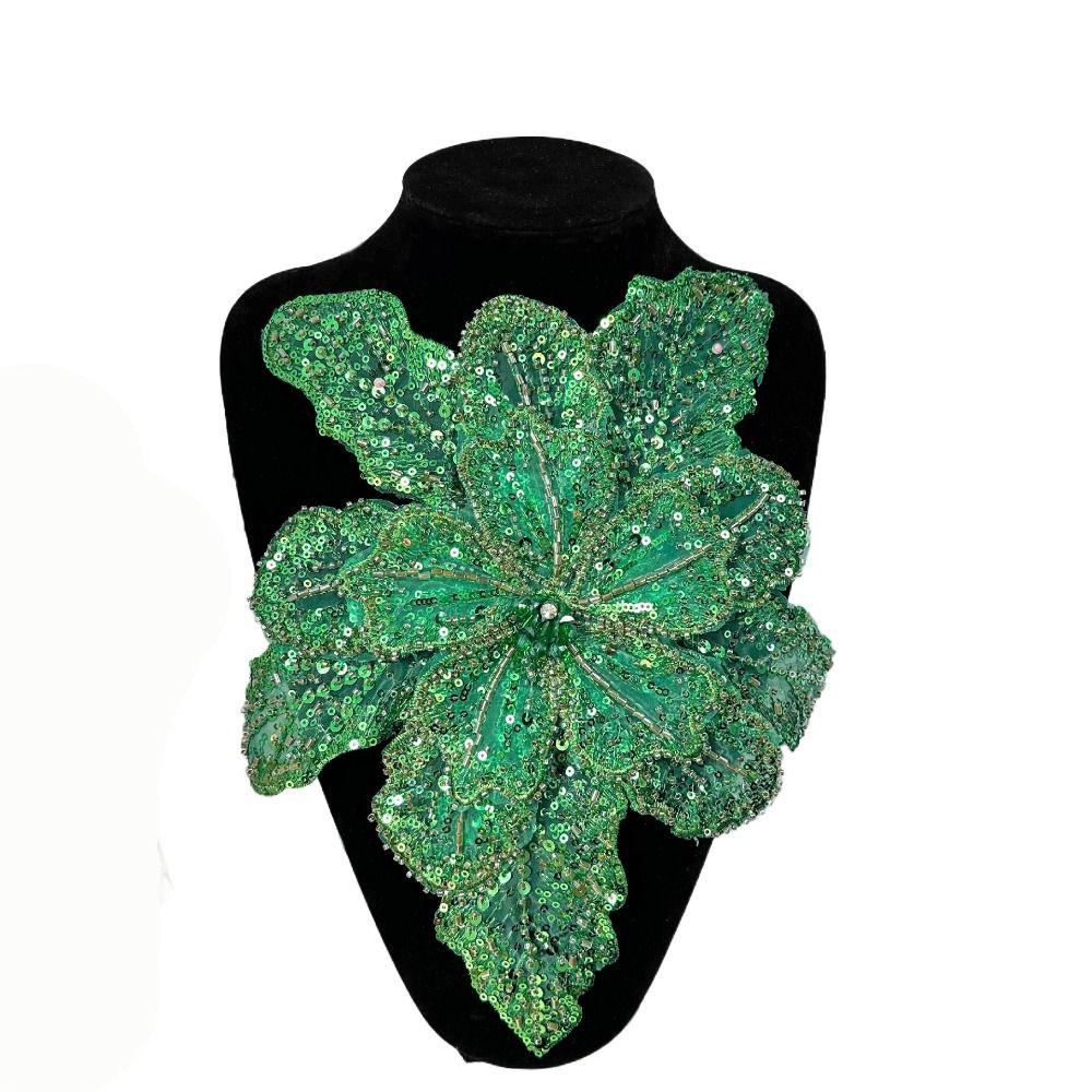 Блестящий Цветок Многослойные Аппликации Брошь для Одежды Аппликация для Одежды Нашивки для Одежды Женщины
