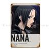 Nana Anime Inspired Anime Masterpiece Metal Sign Funny Printing Mural Wall Decor Bar Tin Sign Poster