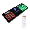 LED Electronic Scoreboard 5 Digit Portable Basketball Digital Scoreboard with Remote Control