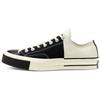 Chuck Taylor All Star 1970-е Круглый носок Шнуровка Низкие эспадрильи Унисекс Черно-белый