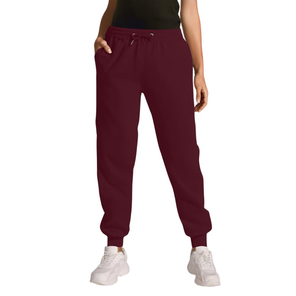 Cargo Sweatpants For Women Sport Solid Color Drawstring Pocket Casual Sweatpants Pants