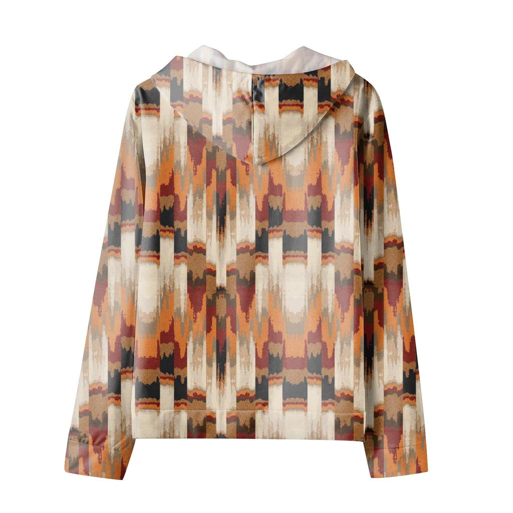 Men's Zipper Sweater Coat Printed Fashion Hooded Sweater