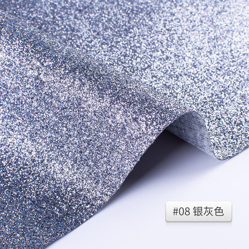 Faux Leather Fabric Glitter By The Meter for Upholstery Sofa Covers Diy Sewing Sequin PU Cloth Decorative Thickened Black White