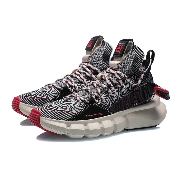 Li Ning Коллекция для Недели моды в Нью-Йорке, Essence 2.3 Низкие повседневные кроссовки Женские Черно-белые AGBP092-8