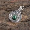 Подвеска с малахитом, ювелирное изделие, подвеска из стерлингового серебра 925 пробы, ювелирное изделие ручной работы для свадебного подарка