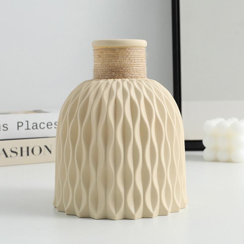 1 шт. пластиковая ваза с водной рябью, волнистый цветочный горшок, композиция в современном скандинавском стиле для дома, гостиной, рабочего стола, украшение