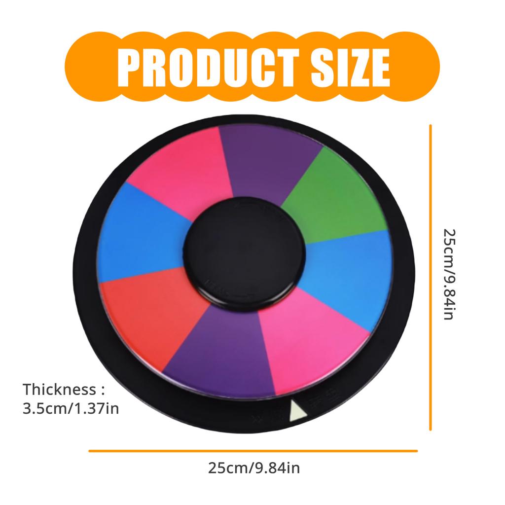Настольное прялка двухстороннее 8/16 слот цветное призовое колесо круглой формы записываемое колесо фортуны игровые инструменты прочные