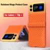 Ультратонкий жесткий чехол радужного цвета для Samsung Galaxy Z Flip 4 3, защитный чехол с шарниром для Samsung Z Flip3 4, 5 г, защитный чехол с полным шарниром