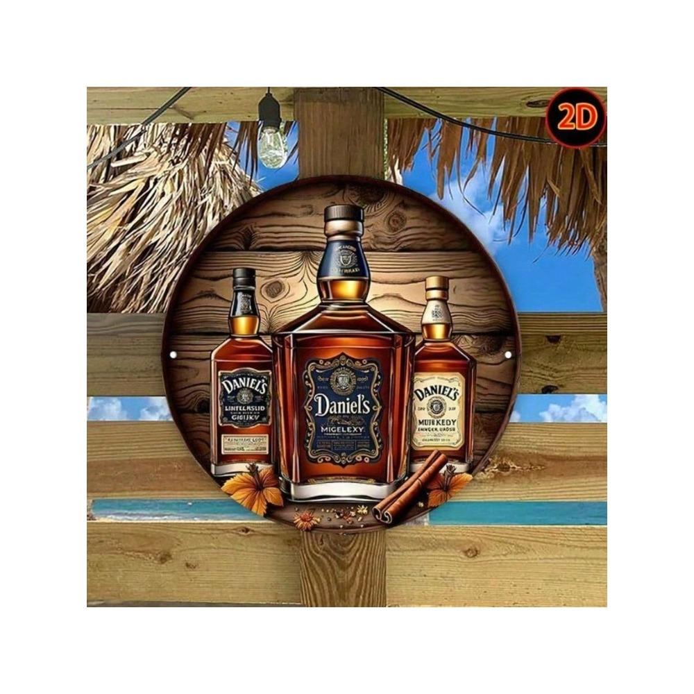 Винтажный Металлический Настенный Постер Daniel Whiskey Bar Декор 20x20см