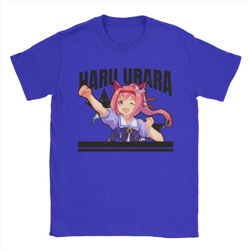 Haru urara Футболки Унисекс 100% Хлопок Новинка Футболки Круглый Вырез Футболка С Коротким Рукавом Топы Новое Поступление