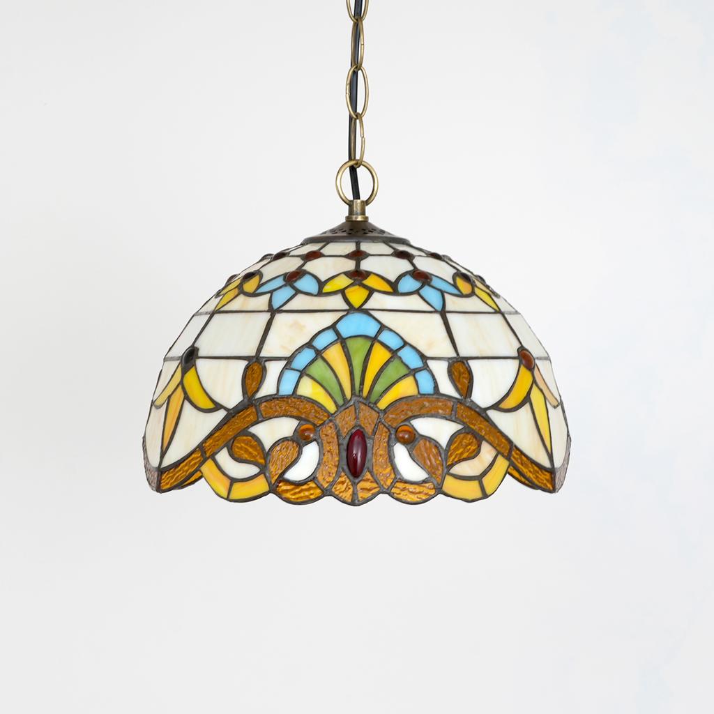 Винтажные подвесные светильники Средиземноморский барокко витражная подвесная лампа светодиодные кухонные осветительные приборы домашний лофт декор