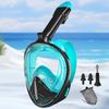 Full Dry Snorkel Mask With Anti-Fog Lens Silicone Face Seal Adult Snorkeling Gear Set