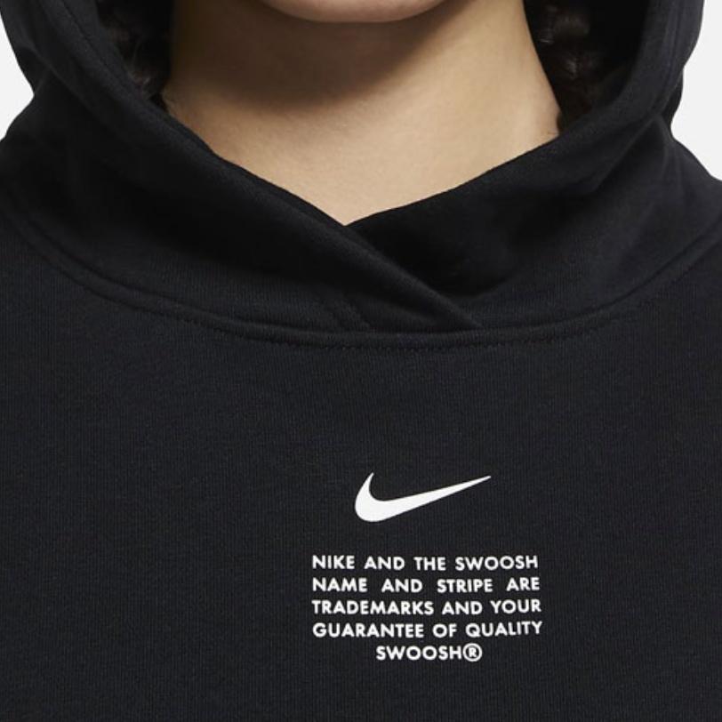 (WMNS) AS W Nike Sportswear SWSH PO Hoodie Black Women's DJ6948-010