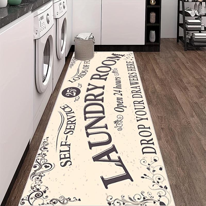 1 шт. Нескользящий, водонепроницаемый, маслостойкий и грязеотталкивающий напольный коврик для стирки — машинная стирка и водопоглощение