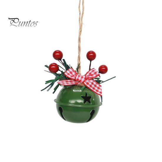 10 шт. Рождественские колокольчики, украшения для рождественской елки, подвесные колокольчики с шишками, бант из ягод падуба, праздничные принадлежности для вечеринок