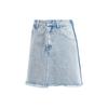 Originals Frayed Denim Skirt Women Bottoms Light-Blue-Gray IU2509