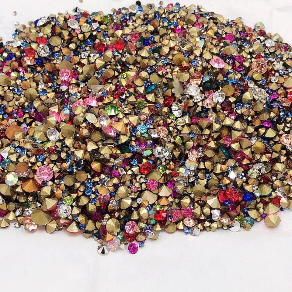 Сделанная вручную стеклянная дрель с заостренным дном для нейл-арта и украшения чехлов для телефонов - Стразовые аксессуары и бракованные украшения