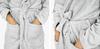 Women's warm bathrobe with hood, long soft housecoat, birthday gift