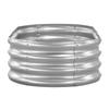 Metal Raised Garden Bed, 1.2 x 0.6 x 0.3 m Oval Outdoor Galvanized Planter Garden Box, Open Bottom Design, Large Planter Raised Bed for Growing