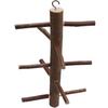 Natrual Wood Parrots Rotate Ladder Standing Parrot Bird Chewing Biting Toys