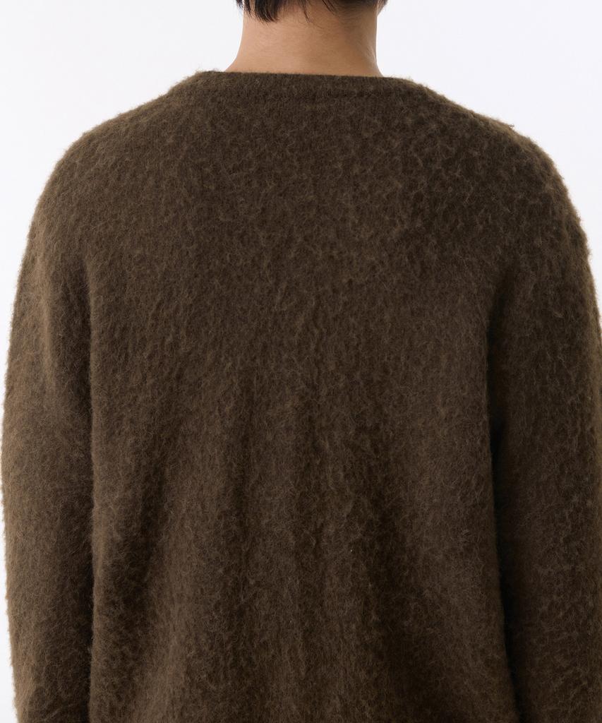 Musinsa Standard Кардиган из ворсистой альпаки [Коричневый]