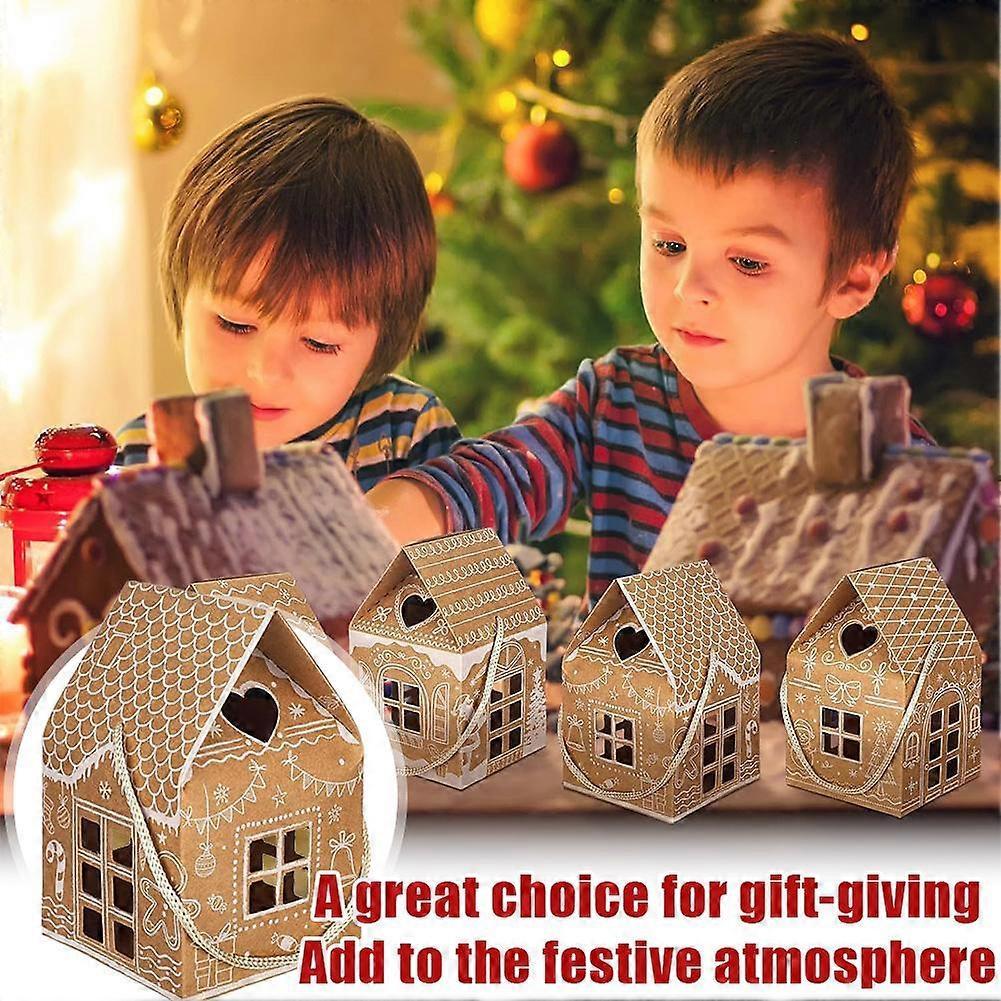 Festival Candy Boxes Gift Boxes For Holiday Gingerbread House Packaging Boxes