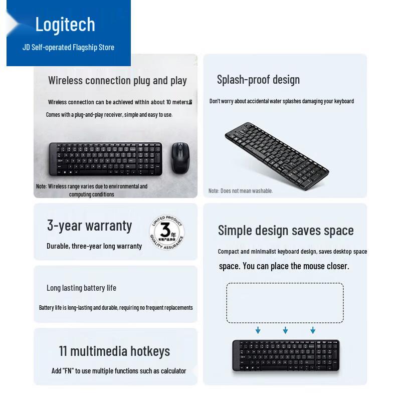 Logitech MK220 Wireless Keyboard and Mouse Combo