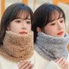 Thicken Plush Scarf Coral Velvet Neck Protection Scarf Cute Winter Lamb Velvet Women