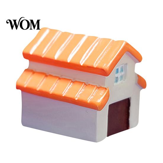 Sun Resistant Miniature House Figurine, Mini Ornament for Micro Landscape, Small Tiny Toy Decoration Doll Fairy Garden Planter Pot