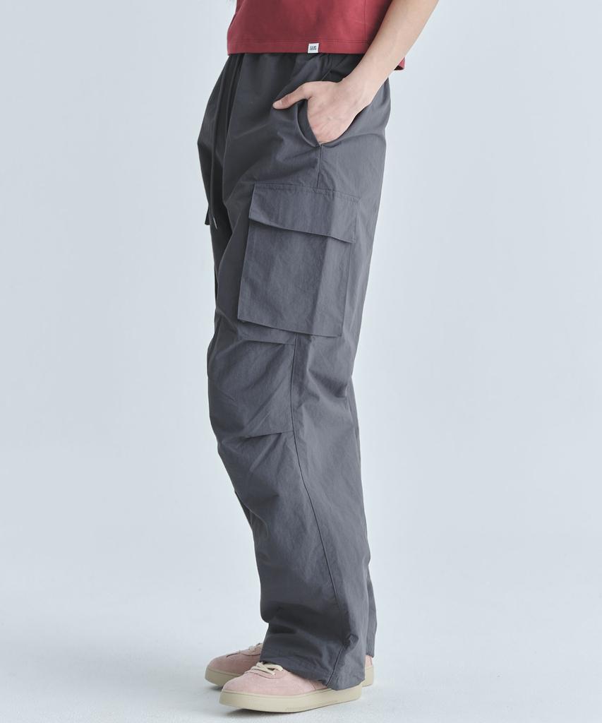 CGP Nylon Cargo Parachute Pants - Charcoal
