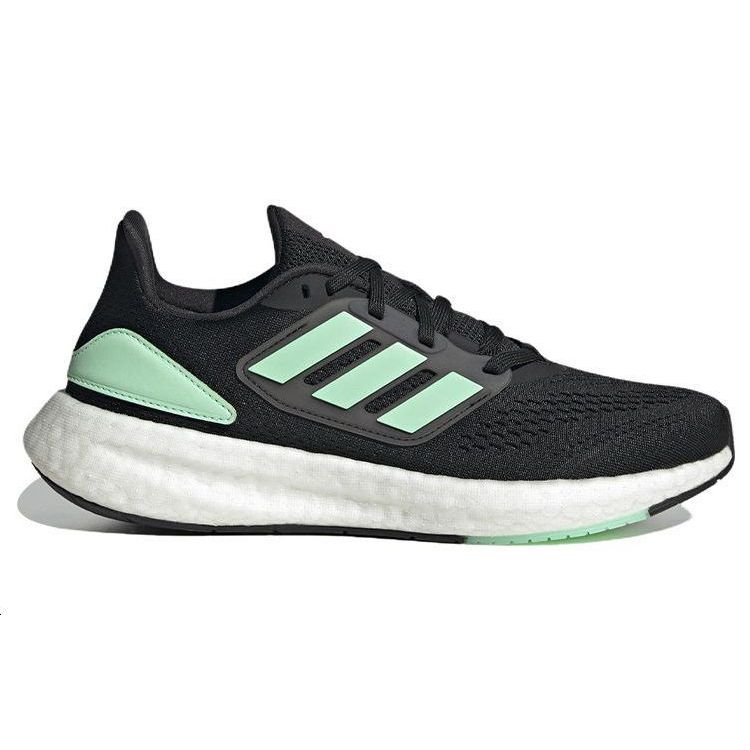 adidas Женские кроссовки PureBoost 22 Черный Пульсирующий Мятный Основной Черный Облачно-Белый HQ8578