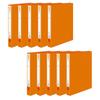 KOKUYO File Ring File ER PP Cover A4 Vertical 220 Sheet Capacity 2 Holes Orange 10 Book Set F-UR430NYRX10