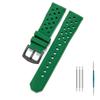 22mm Watch Strap For TAG Heuer F1 Monaco Carrera Formula 1 Watchband Air Vent Hole Wristband Rubber Silicone Bracelet Accessory