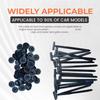 10/20/30/50/100Pcs Universal Nylon Cable Ties Buckle Multifunctional Auto Fastener Screw Clip Trunk Engine Guard Panel Wire Clip