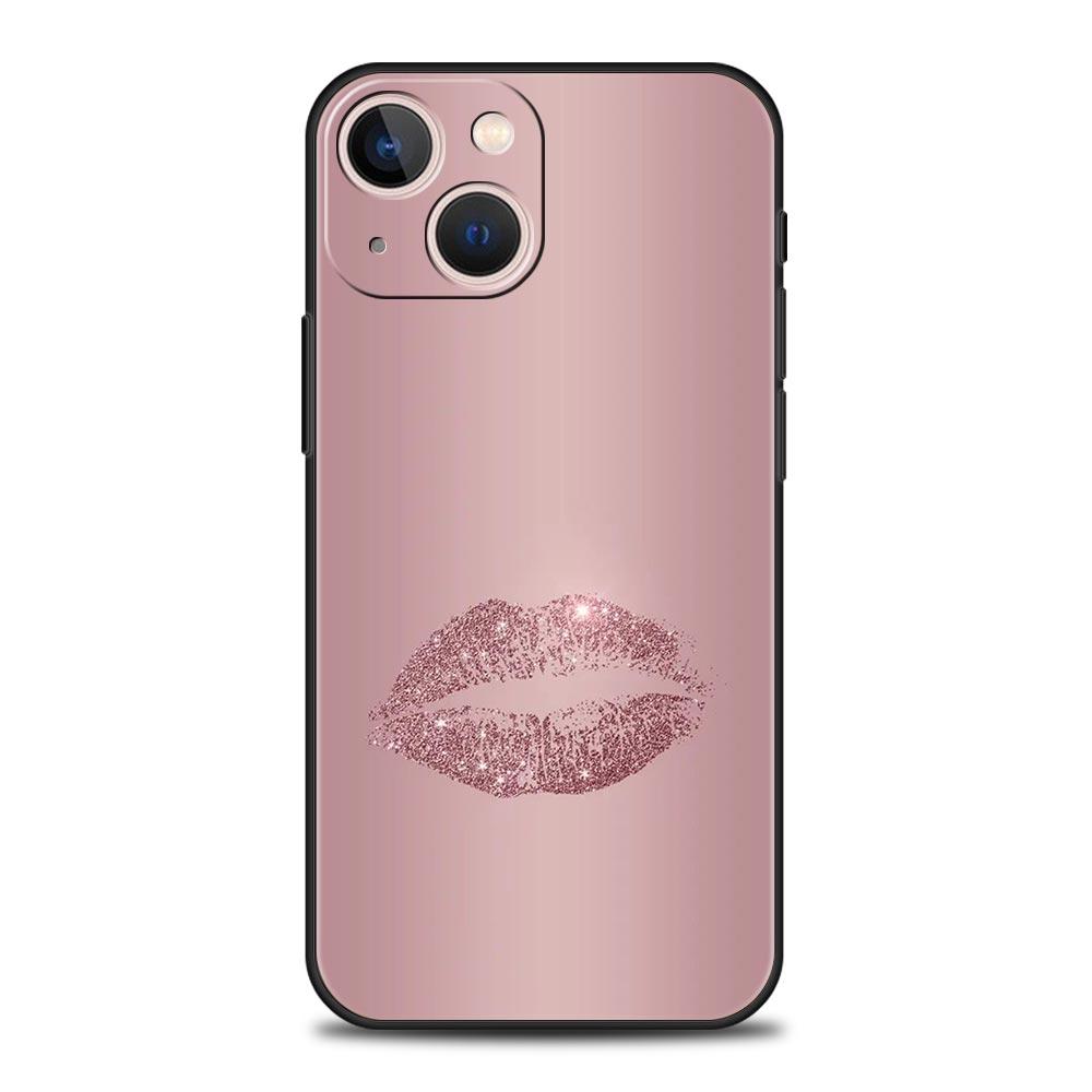 Чехол для телефона для iPhone 16 15 14 13 12 11 Pro Max XS X XR SE 7 8 Plus Корпус Красивый Розовое золото арт iPhone 16e Мягкий ТПУ Чехол