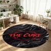 The Cure Printed Round Crystal Velvet Rug Soft Non Slip Floor Carpet For Bedroom Holiday Gift