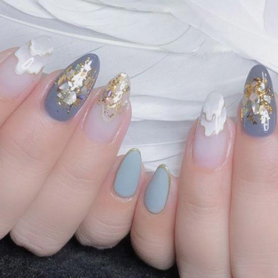 Yousheng 1 коробка украшений для маникюра Стильные компактные с широким применением Цветные ракушечные камни Украшение для ногтей для чехла телефона