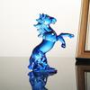 Crystal Horse Figurine 2026 Zodiac Horse Statue Home Desktop Bookshelf Office Ornament Horse Decor Feng Shui Bring Fortune