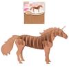 [Q4563] - 3D Cardboard Figurine 'Unicorn' - Boards 16. 5x17. 5cm